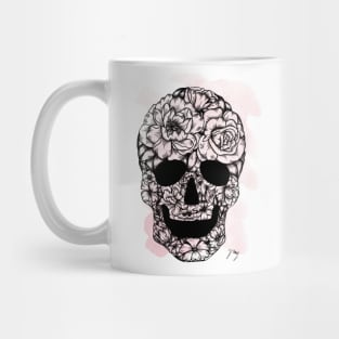 Floral Skull Mug